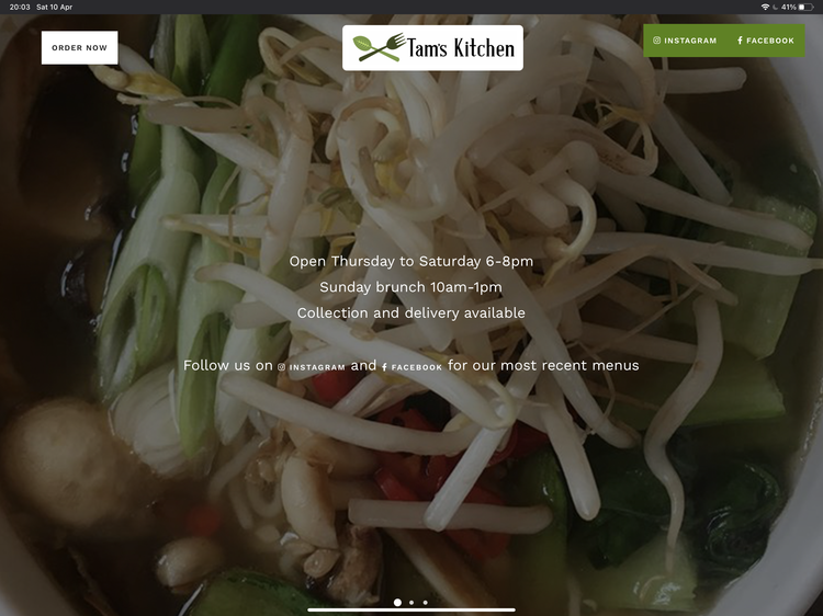 Tam’s Kitchen Vegan Takeaway Review