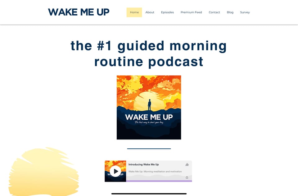 Wake me up Podcast series is a great way to start your day!